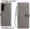 iMoshion Hoesje Geschikt voor Samsung Galaxy Z Fold 5 Hoesje Met Pasjeshouder - iMoshion Mandala Bookcase - Grijs