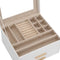 vidaXL - Sieradendoosje - 3-laags - 23x20,5x14 - cm - wit