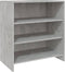 vidaXL - Dressoir - 70x40,5x75 - cm - bewerkt - hout - betongrijs