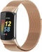 imoshion Milanees magnetisch bandje - Geschikt voor Fitbit Charge 6, Charge 5 - Rosé goud - M