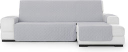 Hoes voor chaise longue met korte armleuning rechts Eysa MONTBLANC Grijs 100 x 110 x 290 cm