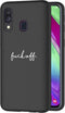 iMoshion Hoesje Geschikt voor Samsung Galaxy A40 Hoesje Siliconen - iMoshion Design hoesje - Zwart / Fuck Off