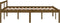 vidaXL - Seniorenbed - massief - grenenhout - honingbruin - 140x200 - cm