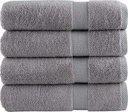 vidaXL - Handdoeken - SOLUND - 4 - st - 600 - g/m² - 50x100 - cm - grijs