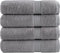 vidaXL - Handdoeken - SOLUND - 4 - st - 600 - g/m² - 50x100 - cm - grijs