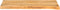 vidaXL - Tafelblad - met - natuurlijke - rand - 80x30x3,8 - cm - massief - mangohout