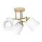 Activejet AJE-EMILY 3P GD - Plafondverlichting E27 120 W - Goud