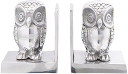 vidaXL - Boeksteunen - 2 - stuks - Zilver - 7x9x11 - cm - Aluminium - Uil