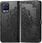 iMoshion Hoesje Geschikt voor Realme 8 Pro / Realme 8 Hoesje Met Pasjeshouder - iMoshion Mandala Bookcase - Zwart