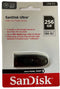 SanDisk Ultra - USB 3.0 Flash Drive 256GB - 80MB/s Leessnelheid - Zwart