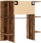 vidaXL - Halmeubel - 97,5x37x99 - cm - bewerkt - hout - oud - houtkleurig