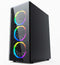 Gembird CCC-FC-1500RGB - Midi Tower PC - 3x 120 mm ventilatoren - Zwart
