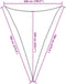vidaXL - Zonnezeil - 160 - g/m² - 5x7x7 - m - HDPE - crèmekleurig