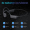 Golden Sound Bone Conduction - Draadloze Koptelefoon - Waterproof 32GB - Zwart