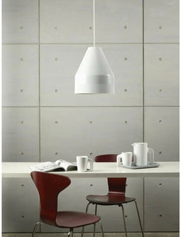 DYBERG LARSEN - CRAYON hanglamp wit met matwit - ø18 x h21cm