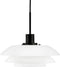 Dyberg Larsen Hanglamp 31 Cm E27 Glas 25w Wit/zwart