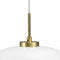 Dyberg Larsen Hanglamp Arp 25 X 32 Cm E27 Opaal 25w Wit/goud