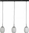 Dyberg Larsen Hanglamp Opal 122 Cm E27 Glas/staal 40w Zwart