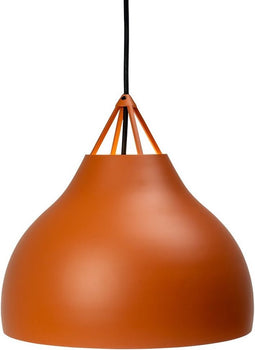 Dyberg Larsen Hanglamp Pyra 29 X 30 Cm E27 Staal 60w Cognac