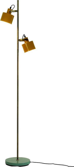 Dyberg Larsen Staande Lamp Ocean Curry 160 Cm E14 Staal Geel