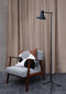 Dyberg Larsen Staande Lamp Tokyo 155 Cm E27 Staal 60w Zwart