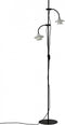 Dyberg Larsen Staande Lamp Valby Opal 160 Cm G9 Glas 5w Zwart