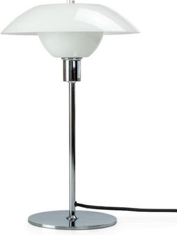 Dyberg Larsen Tafellamp Bergen 38 Cm E14 Glas/chroom 5w Wit