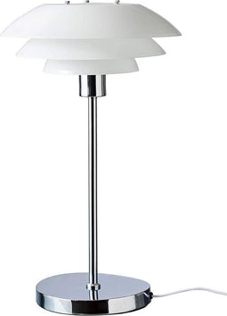 Dyberg Larsen Tafellamp Dl31 Opal Led 50 Cm E27 Staal 25w Wit