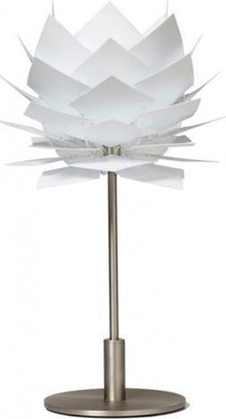 Dyberg Larsen Tafellamp Pineapple XS 37 cm wit/zilver