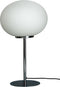 Dyberg Larsen Tafellamp Queen 50 Cm E27 Glas/chroom 40w Wit