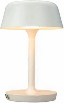 Dyberg Larsen Tafellamp Valencia 20 X 20 X 30 Cm 5w Staal Wit
