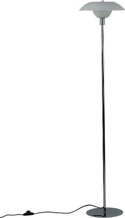 Dyberg Larsen Vloerlamp Bergen 130 Cm E14 Chroom 5w Zwart