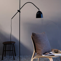 Dyberg Larsen Vloerlamp Easton 30 X 145 Cm E27 Staal 60w Zwart