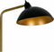 Dyberg Larsen Vloerlamp Futura 145 Cm Staal 25w Zwart/goud