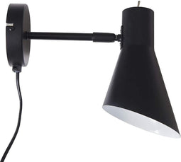 Dyberg Larsen Wandlamp Denver 12 X 12 X 20 Cm Staal 25w Zwart