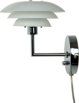 Dyberg Larsen Wandlamp Dl20 20 Cm G9 Staal/glas 28w Wit