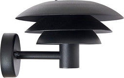Dyberg Larsen Wandlamp Dl20 Outdoor 20w Aluminium Matzwart