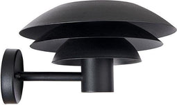 Dyberg Larsen Wandlamp Dl31 Outdoor 60w 33 X 20 Cm Rvs Matzwart