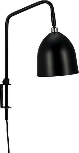 Dyberg Larsen Wandlamp Easton Led 15 X 43 Cm E27 60w Zwart