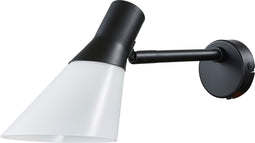 Dyberg Larsen Wandlamp Gent 21 X 35 Cm Staal/glas E14 Zwart