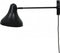Dyberg Larsen Wandlamp Tokyo Led 42 Cm E27 Staal 60w Zwart