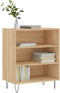 vidaXL - Dressoir - 57x35x70 - cm - bewerkt - hout - sonoma - eikenkleurig