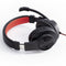 Hama HS-USB400 - PC-Office-headset - Flexibele microfoonarm - Rood Zwart