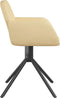 vidaXL - Eetkamerstoelen - draaibaar - 2 - st - fluweel - crèmekleurig