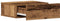 vidaXL - Nachtkastje - zwevend - 40x32x15 - cm - bewerkt - hout - oud - houtkleurig
