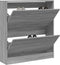 Schoenenkast 80x21x87,5 cm bewerkt hout grijs sonoma eikenkleur