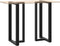 vidaXL - Bartafelpoten - 2 - st - T-vormig - 60x35x(110-111) - cm - staal - zwart