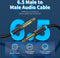 Vention 6.35mm Jack naar 6.35mm Jack Audio Kabel - Aux kabel voor elektrische gitaar, versterker, speaker en mixer - 1 meter