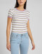 Lee Dames Stripe Tee - T-shirt - Normale pasvorm - Maat L - Gemengde kleuren