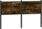 vidaXL - Hoofdbord - 150 - cm - bewerkt - hout - en - staal - gerookt - eikenkleurig